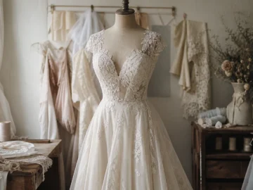 L’aventure d’une robe de mariée sur mesure avec une créatrice passionnée